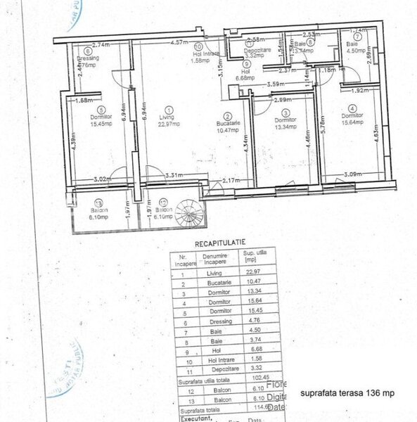 Pipera 1, Porsche Nord | Penthouse 4 Camere + Terasa Proprie Etaj 6 + Parcare